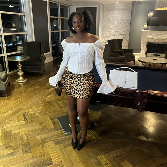 Spots & Shots Mini Skirt