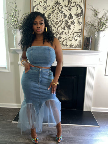 Denim Drama Set
