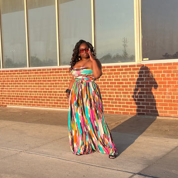 Paint the Town Wide-Leg Jumpsuit