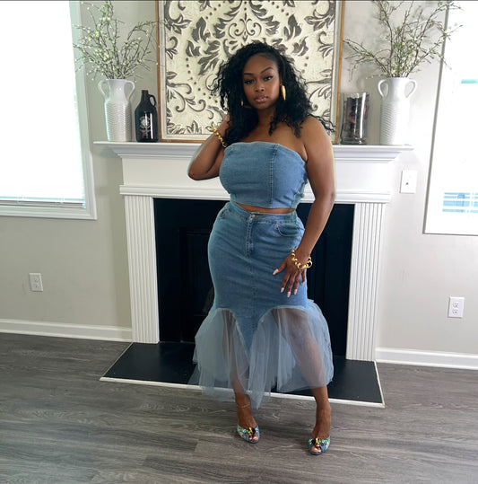 Denim Drama Set