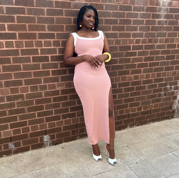 Contrast Cutie Slit Maxi