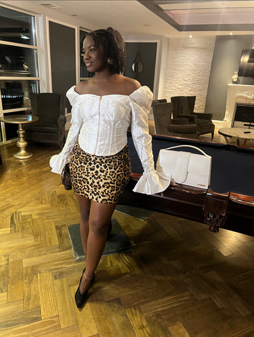 Spots & Shots Mini Skirt