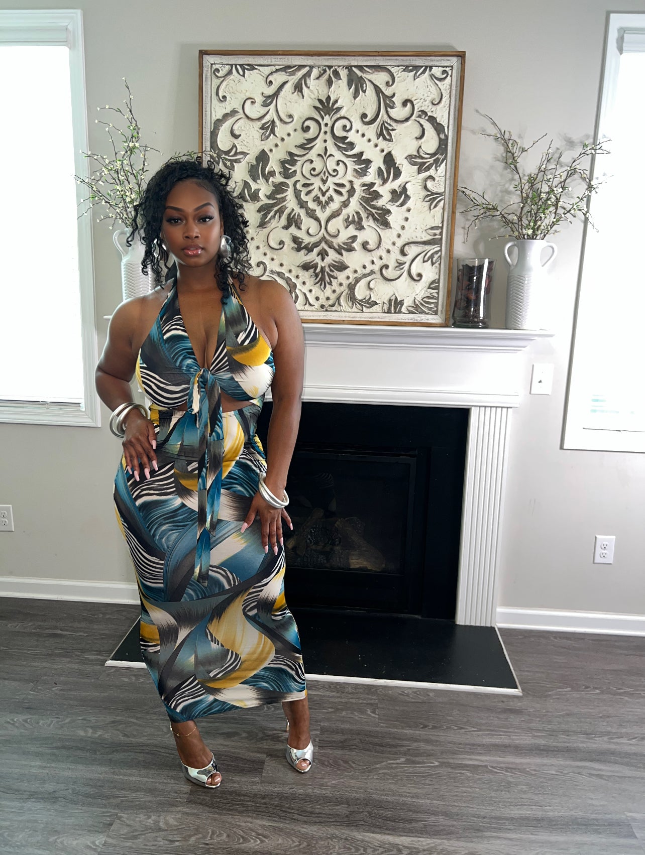 Sway & Slay Halter Maxi Dress
