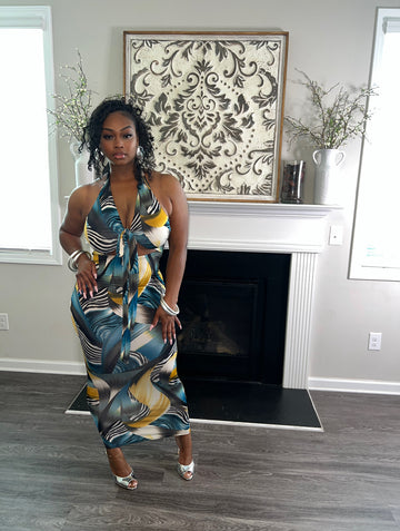 Sway & Slay Halter Maxi Dress
