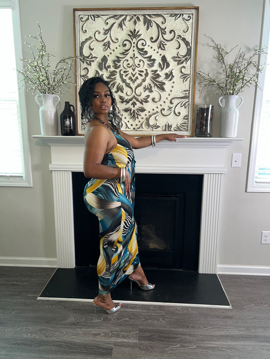 Sway & Slay Halter Maxi Dress
